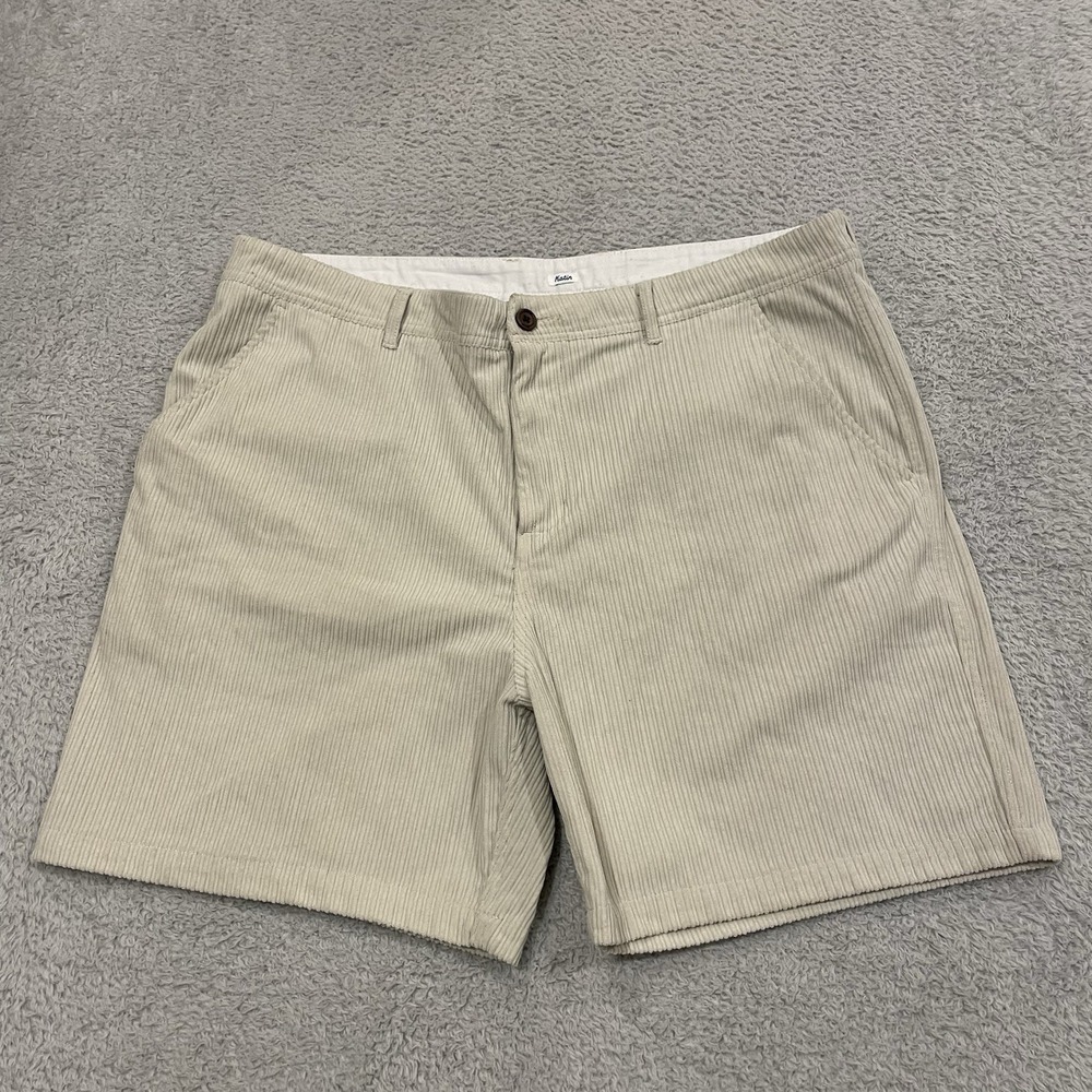 Katin‎ Corduroy 6" Shorts Mens 40 Beige Casual Stretch